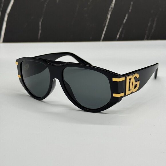 NEW DOLCE&GABBANA DG4499 501/87 BLACK SUNGLASSES DG4499 50187 EYEWEAR - Picture 4 of 9